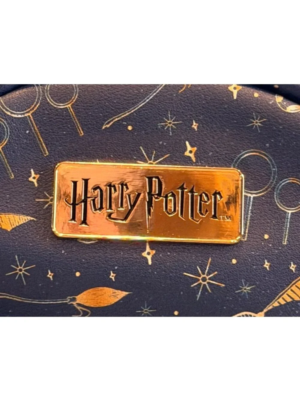 Harry Potter Navy Blue Quidditch Printed Mini Backpack Wizarding World Blue Blac